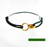 Titanium Steel Metal Buckle Round LOVE Rope Chain Bracelet
