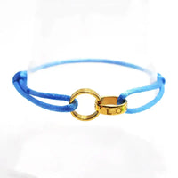 Titanium Steel Metal Buckle Round LOVE Rope Chain Bracelet