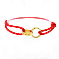 Titanium Steel Metal Buckle Round LOVE Rope Chain Bracelet