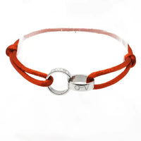 Titanium Steel Metal Buckle Round LOVE Rope Chain Bracelet