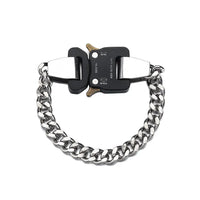 Titanium Steel Street Men Letters Metal Safety Buckle Necklace Fashion Jewelry ✨