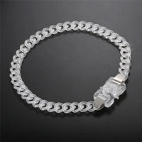 Titanium Steel Street Men Letters Metal Safety Buckle Necklace Fashion Jewelry ✨