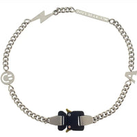 Titanium Steel Street Men Letters Metal Safety Buckle Necklace Fashion Jewelry ✨