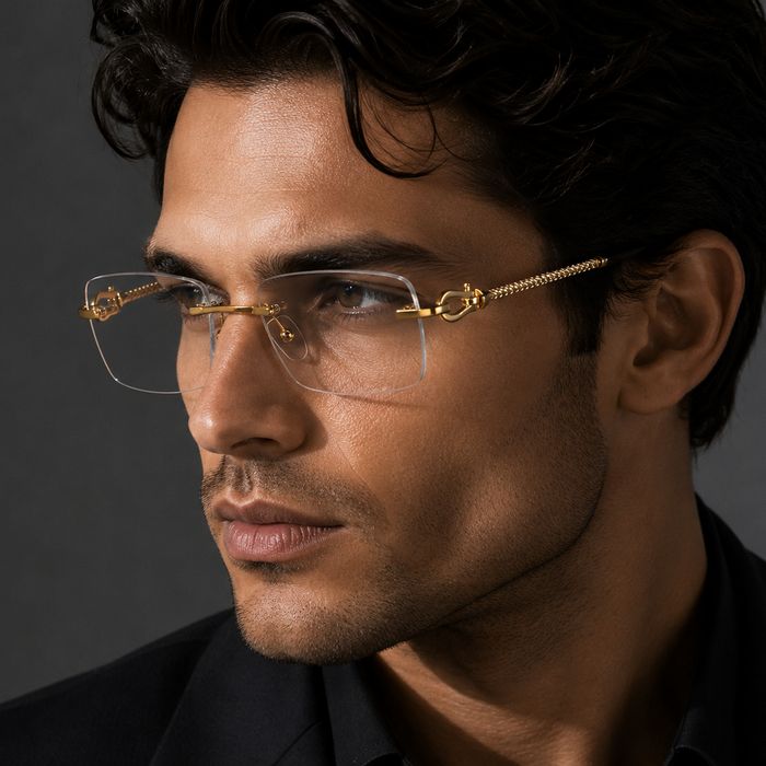 Titanium Ultralight Square European Design Eyeglasses 👓