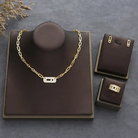 Trendy Dainty Initial  Necklace Earring Bracelet Ring Sets 💎