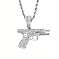 Twisted Pistol Necklace with Pendant  ✨