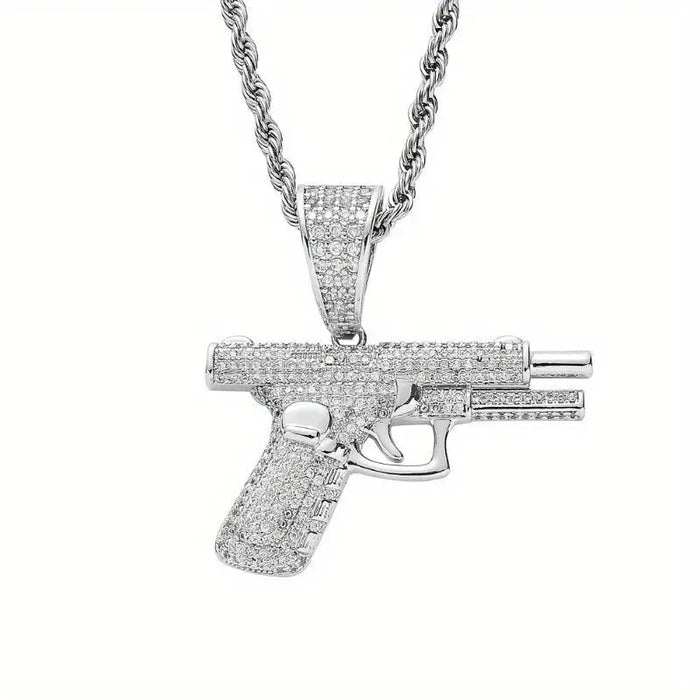 Twisted Pistol Necklace with Pendant  ✨