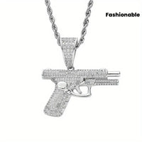 Twisted Pistol Necklace with Pendant  ✨