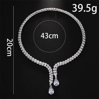 Vintage  Water Drop Collar Necklace Luxury Zircon Necklace 💎