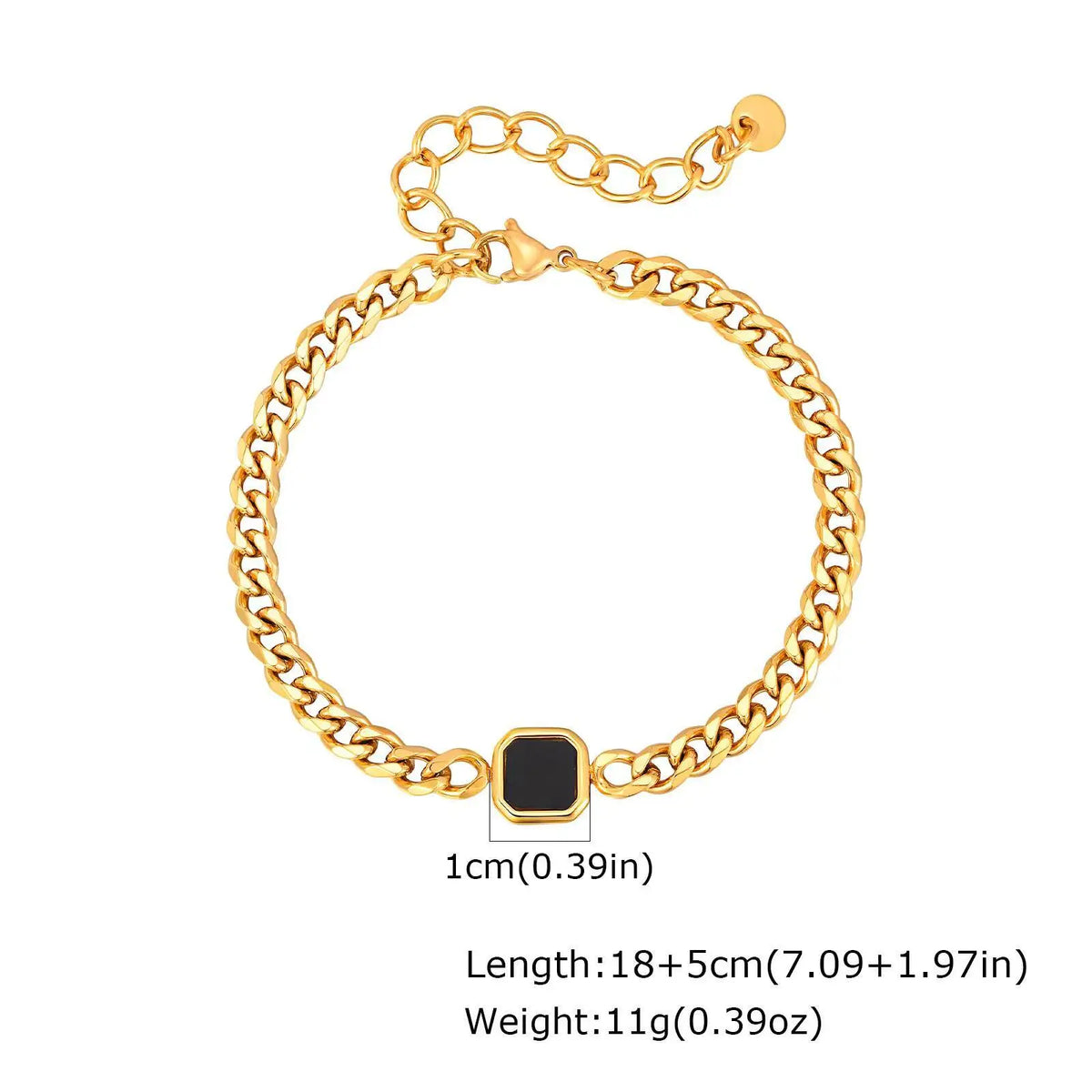 Vnox 5mm Width Adjustable Chain Bracelet for Men Jewelry ✨