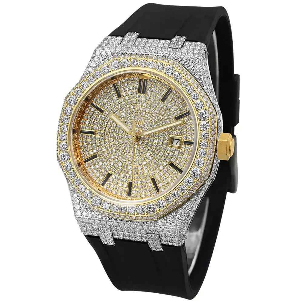 VVS Moissanite Custom Luxury Watch – Automatic Mechanical Movement ⌚️