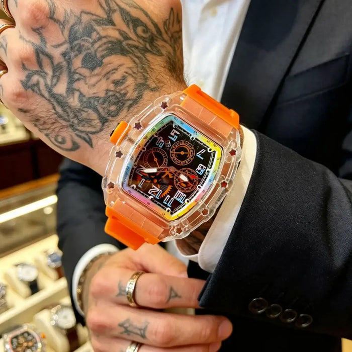 Waterproof Wristwatch, Light Luxury Hollow-Out Student Sports Versatile Men's Watch⌚️