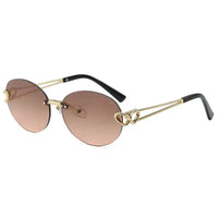Women’s Retro Oval Cat Eye Sunglasses – Lightweight Summer Shades 🕶️