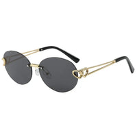 Women’s Retro Oval Cat Eye Sunglasses – Lightweight Summer Shades 🕶️