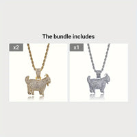 - Zircon Goat Necklace, Perfect for Everyday Wear And Creative Zircon Jewelry ✨