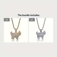 - Zircon Goat Necklace, Perfect for Everyday Wear And Creative Zircon Jewelry ✨